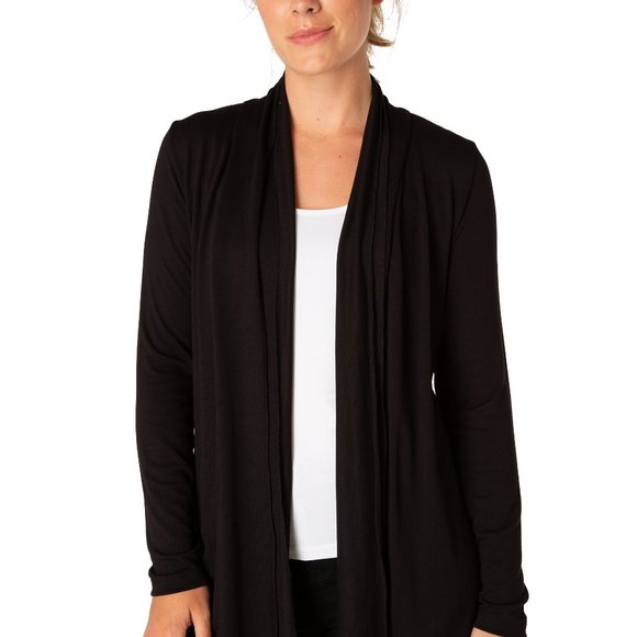 Yest Yessica Short Cardigan Sweater Black Size 4 - Picture 3 of 6